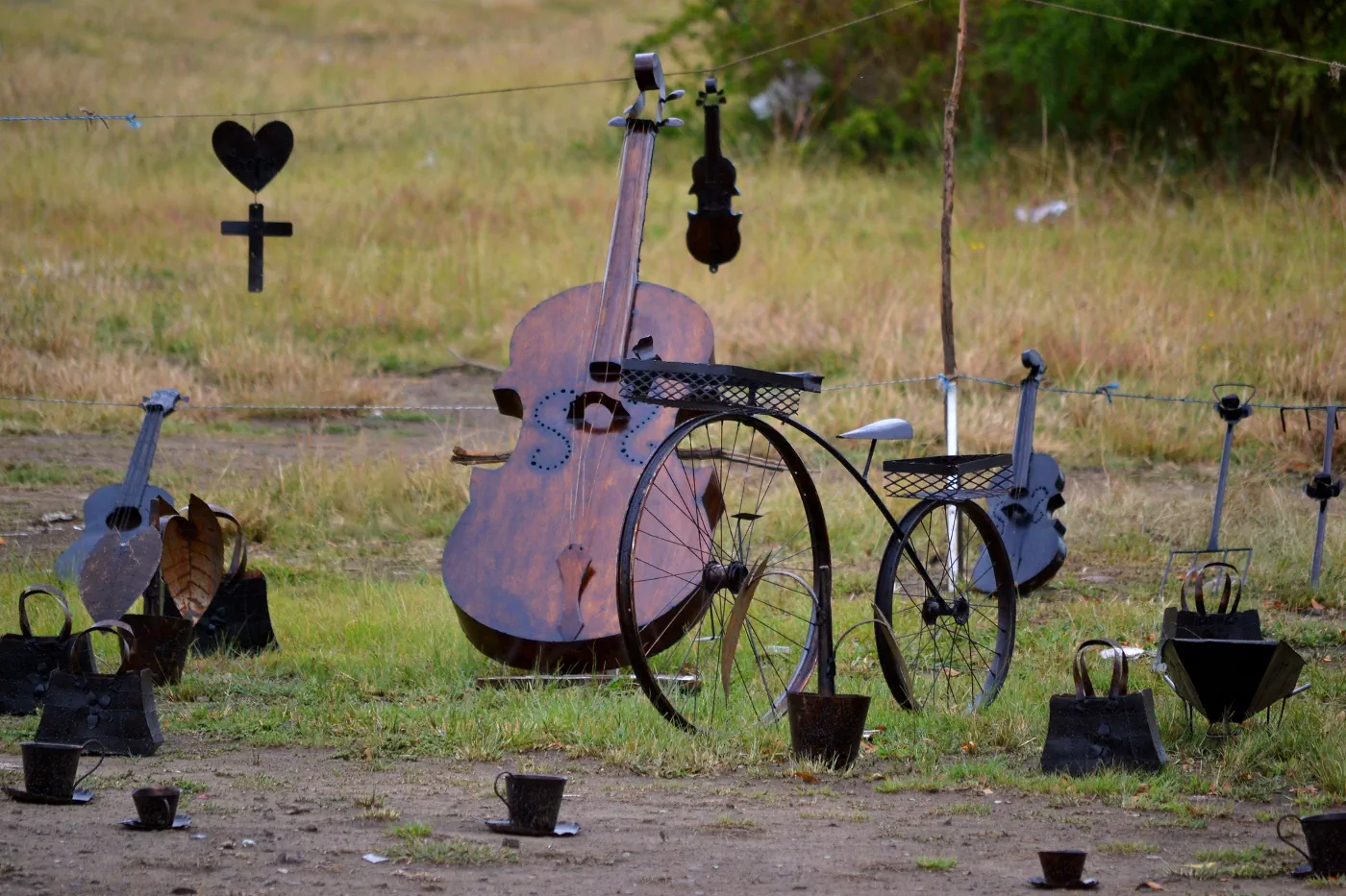Creative metal art from recycled materials